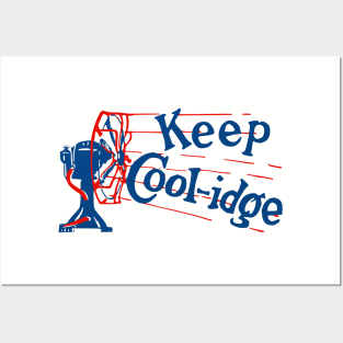 Keep Coolidge - Vintage Political Campaign Button Calvin Coolidge Posters and Art